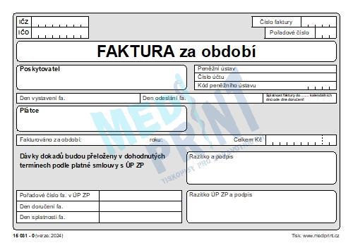 Faktura za období A5
